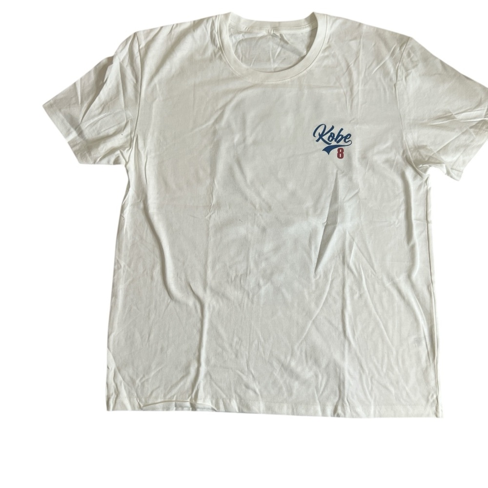 Kobe Bryant Y2K Graphic Tee – White, 100% Cotton